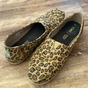 Tom’s Leopard Slip-Ons